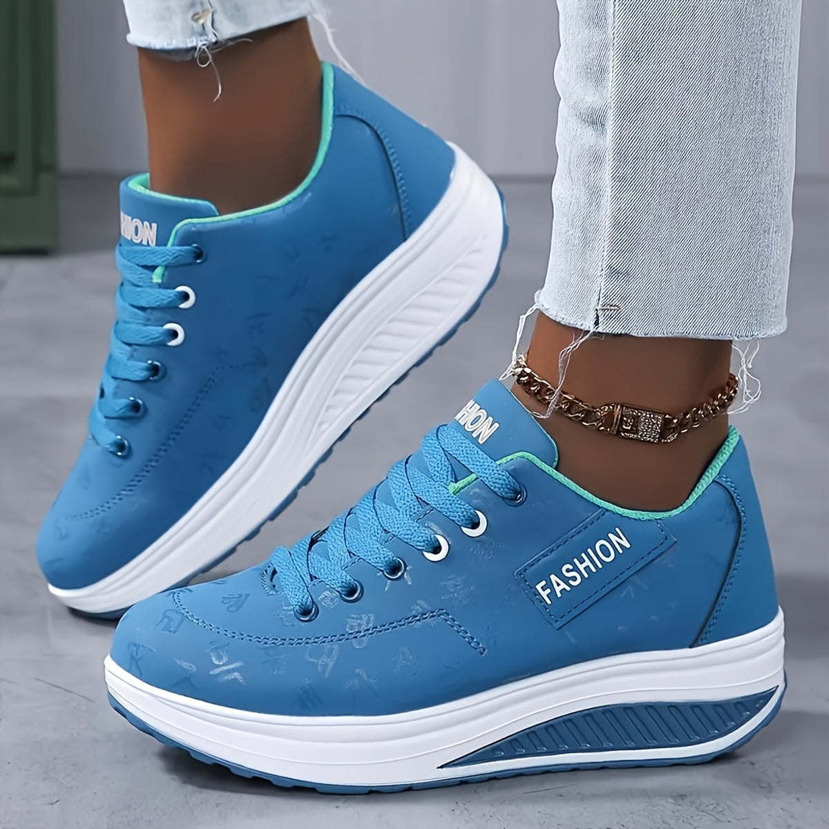 Women's Lightweight Casual Sneakers Pink Black Synthetic Lace-Up Breathable
