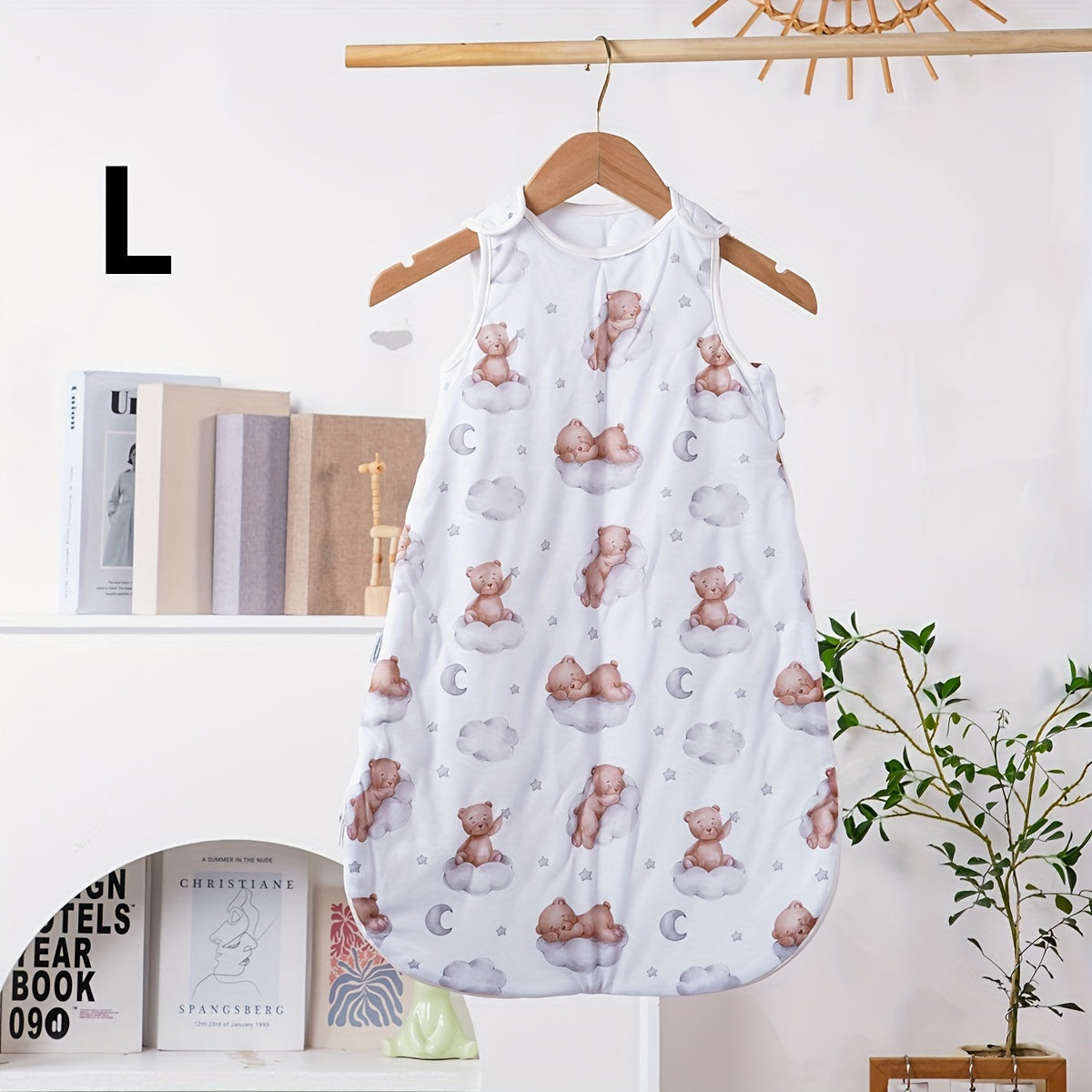 Baby Sleeping Bag for Infants 0-3 Years Polyester Zipper Sleep Sack with Cute Print