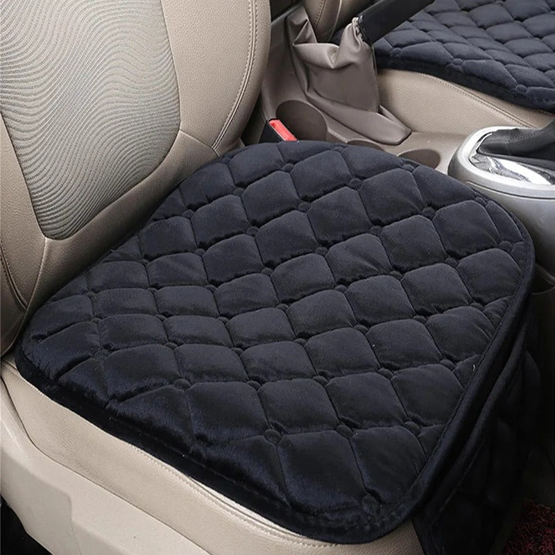 Plush Car Seat Covers Universal Fit for Sedans Trucks SUVs Non-Slip Base