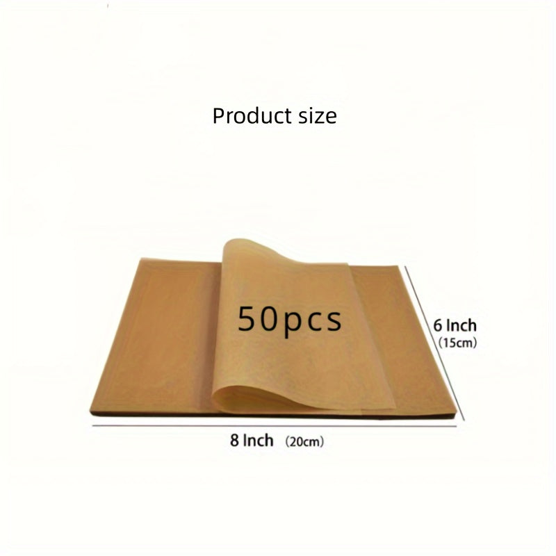 Non-Stick Parchment Paper Sheets 50 Count Heat Resistant Waterproof Greaseproof Liners