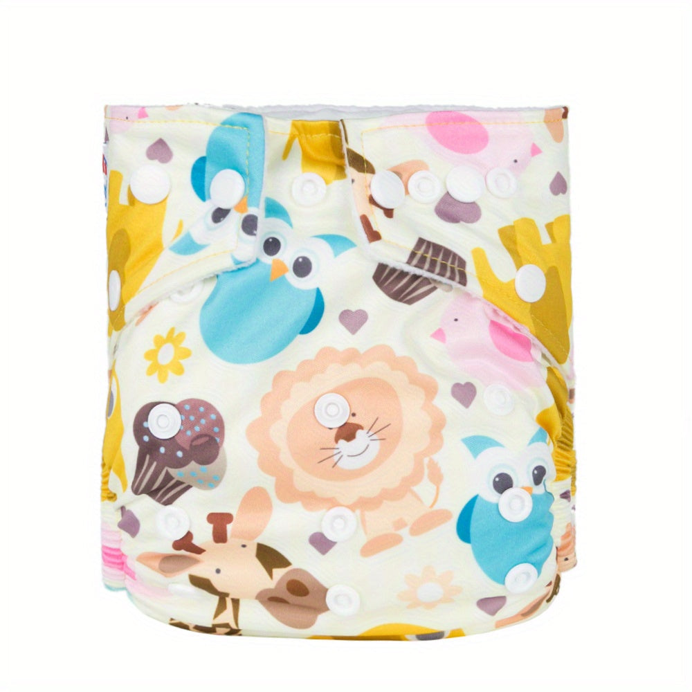 Adjustable Waterproof Cloth Diaper for Baby Girls and Boys with Pocket