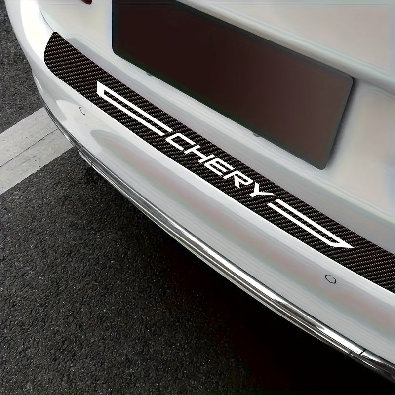 Car Interior Carbon Fiber Protective Strips 5pcs Welcome Pedal Foot Pedal Stickers