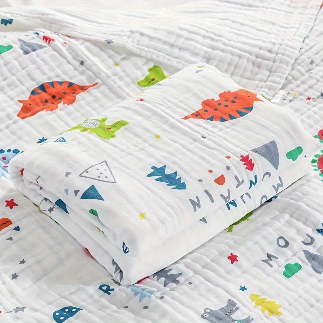 Kids Bath Towel Cartoon Design Ultra-Soft Quick-Dry Knit Gauze for Kids and Teens