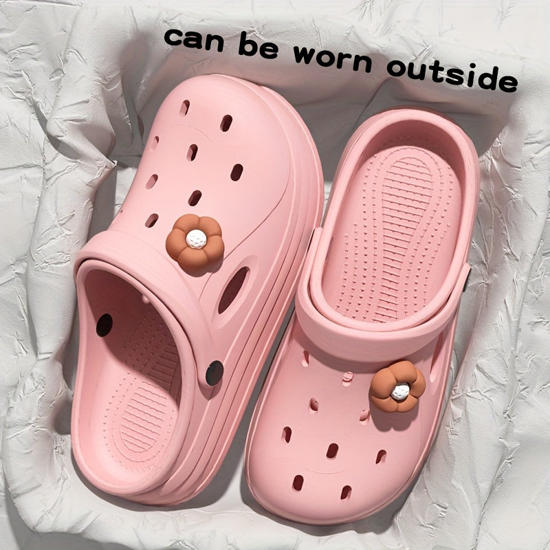 Women Casual EVA Mules and Clogs Open Toe Non-Slip Beach Shoes