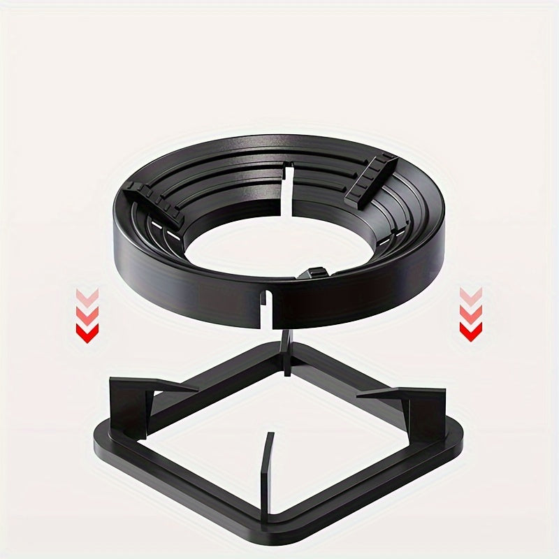 Windproof cover and anti-slip bracket for gas stoves durable heat-resistant plastic for home and restaurant kitchens