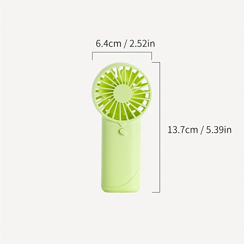 Мини портативный ручной вентилятор, работающий на батарейках, компактное охлаждающее устройство для путешествий и дома