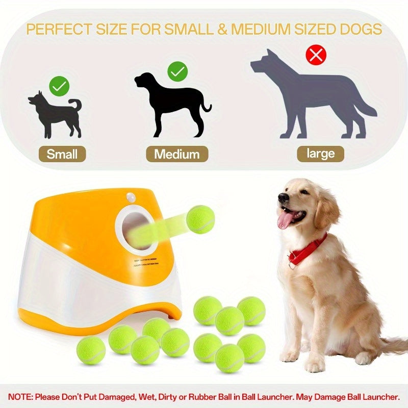 Avtomatik it to'p tashlagich, 3 ta tennis to'pi bilan va sozlanadigan masofa parametrlariga ega