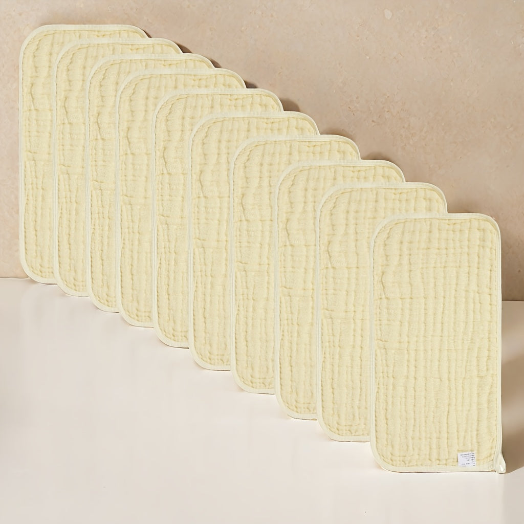 Pack of 8 Baby Muslin Burp Cloths Gender Neutral Large 6 Layers Soft Absorbent