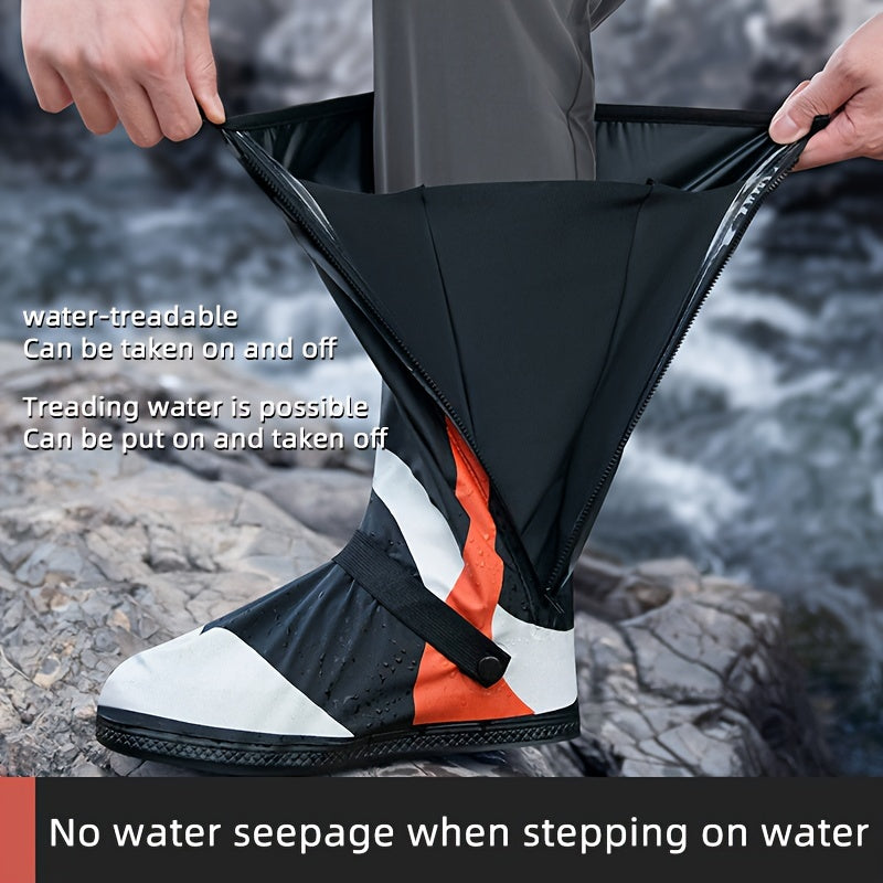 Reflective Waterproof Shoe Covers for Men and Women Non-Slip Rain Boot Protectors