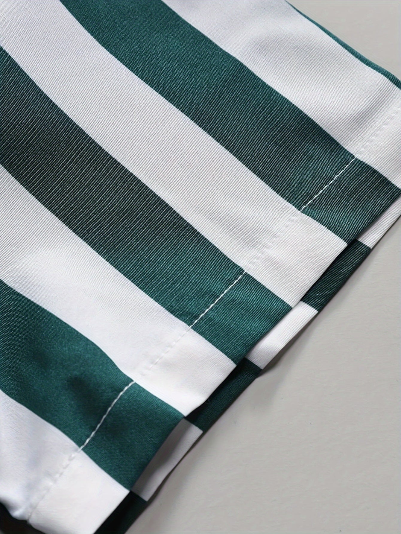 Men's Casual Striped Button-Up Shirt Polyester Spring Fall Outdoor