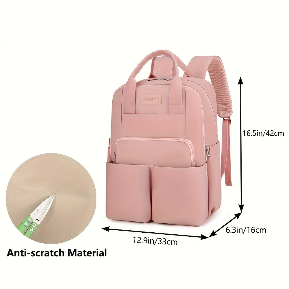 Waterproof Diaper Backpack for Boys and Girls with Multiple Pockets and Durable Polyester