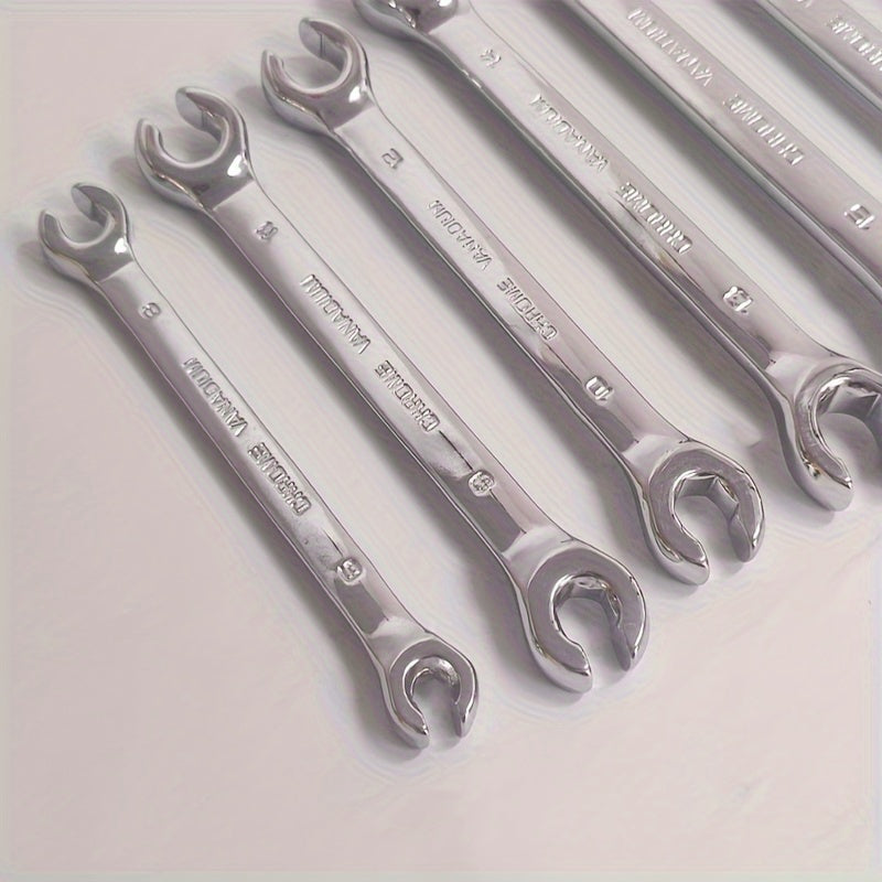 Juego de 4 llaves de vaso con extremo desplazado, acero CR-V, métrico 9-17mm