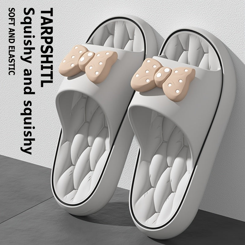 Women Soft Cotton Slip-On Slippers with Thick Soles for Bathroom Beach and Home