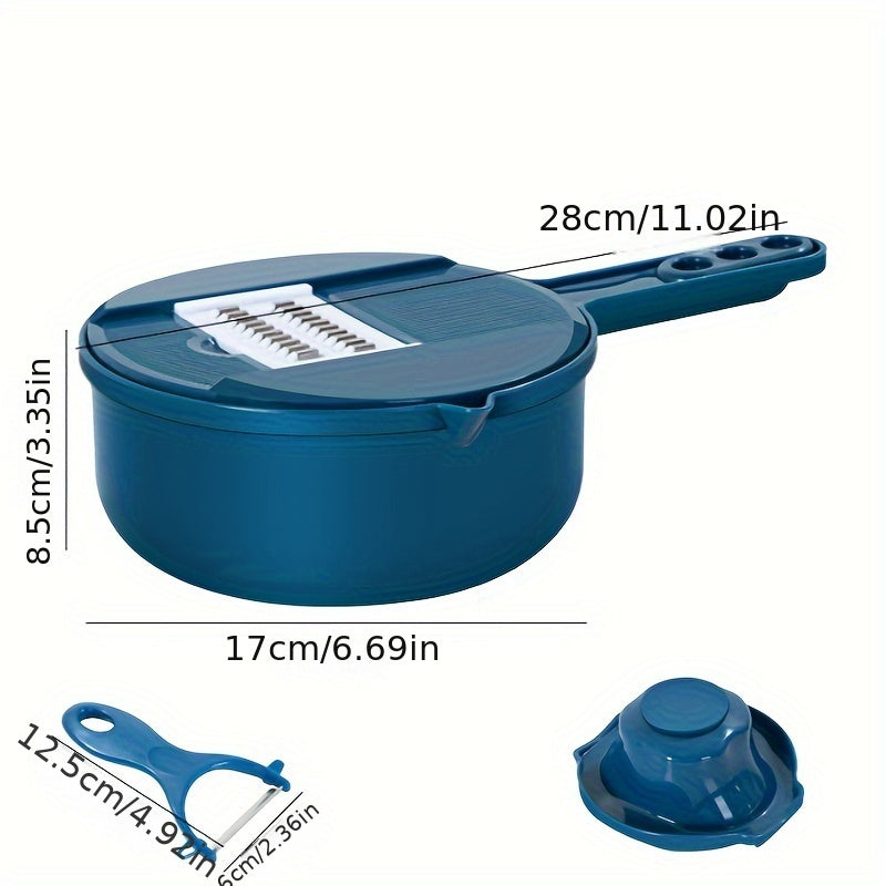 12-in-1 Multi-Functional Vegetable Chopper for Slicing Shredding Grating Kitchen Use