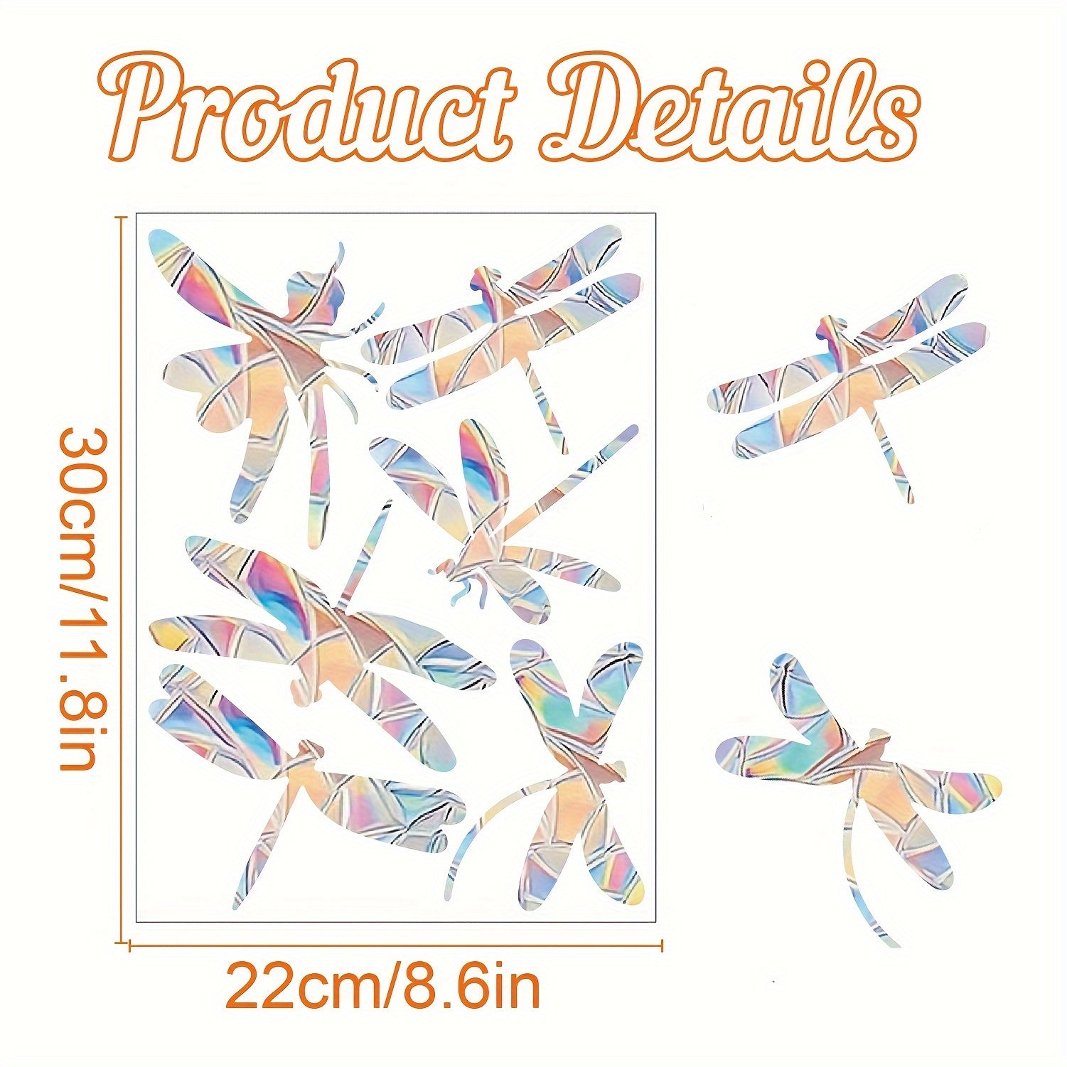 Colorful Rainbow Prism Butterfly Suncatcher Window Stickers Electrostatic Glass Decals
