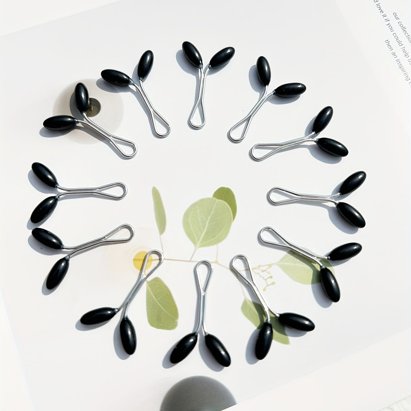 Set of 12 Faux Pearl Bead Scarf Buckles for Muslim Hijab Accessories