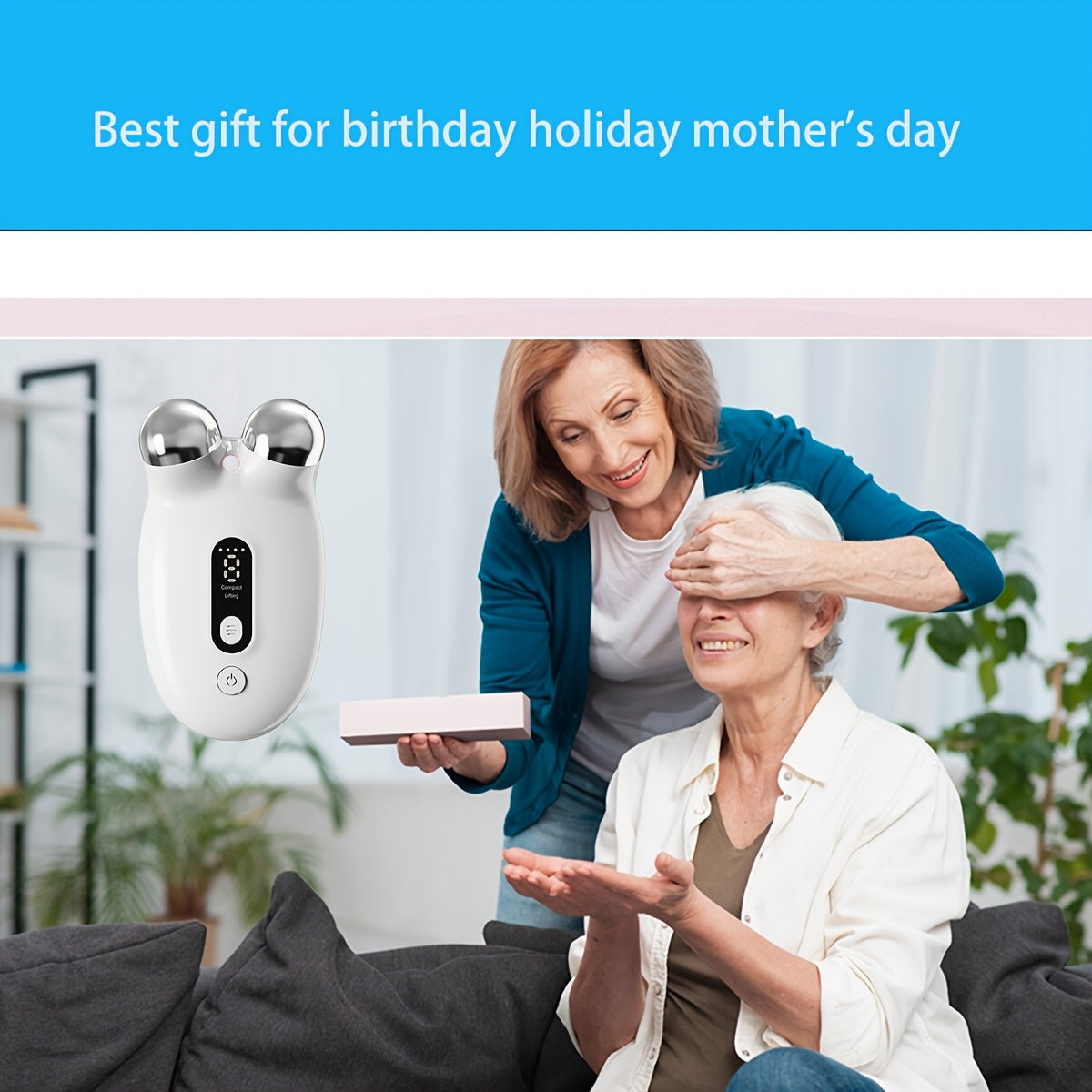 Facial and Neck Massager USB Rechargeable with 3 Modes 9 Intensity Levels