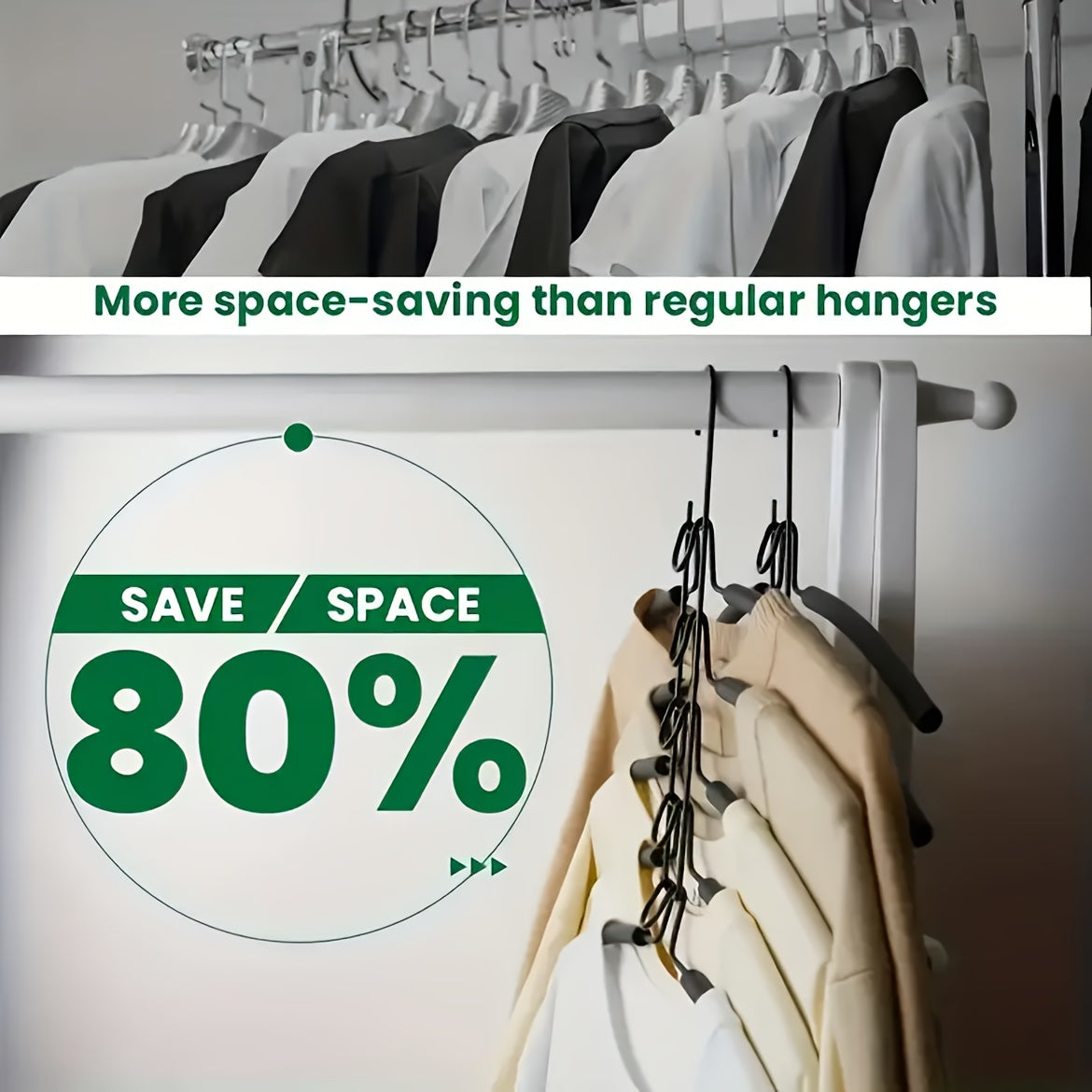 5-Layer Clothes Organizer for Dorms and Wardrobes Space-Saving Non-Slip Foldable