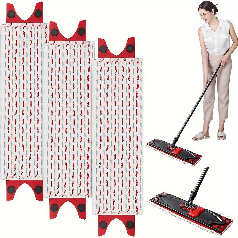 Ultramax Mop Refills Pack of 3 Fabric Floor Cleaner Replacement Accessories