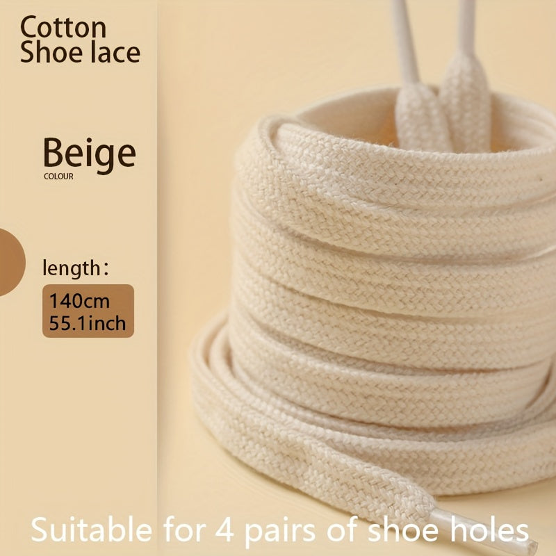 Canvas Shoe Laces White Multi-Size Durable Shoe Accessories