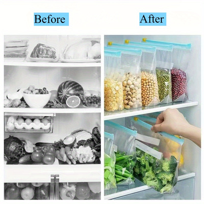 PE materialidan tayyorlangan vakuum yopishqoq paketlar, oziq-ovqatni saqlash uchun ideal. O'z-o'zini yopadigan, shaffof dizayn, oshxona tartibini samarali qilish uchun. Kolbasa, sabzavotlar va boshqalar uchun mos.