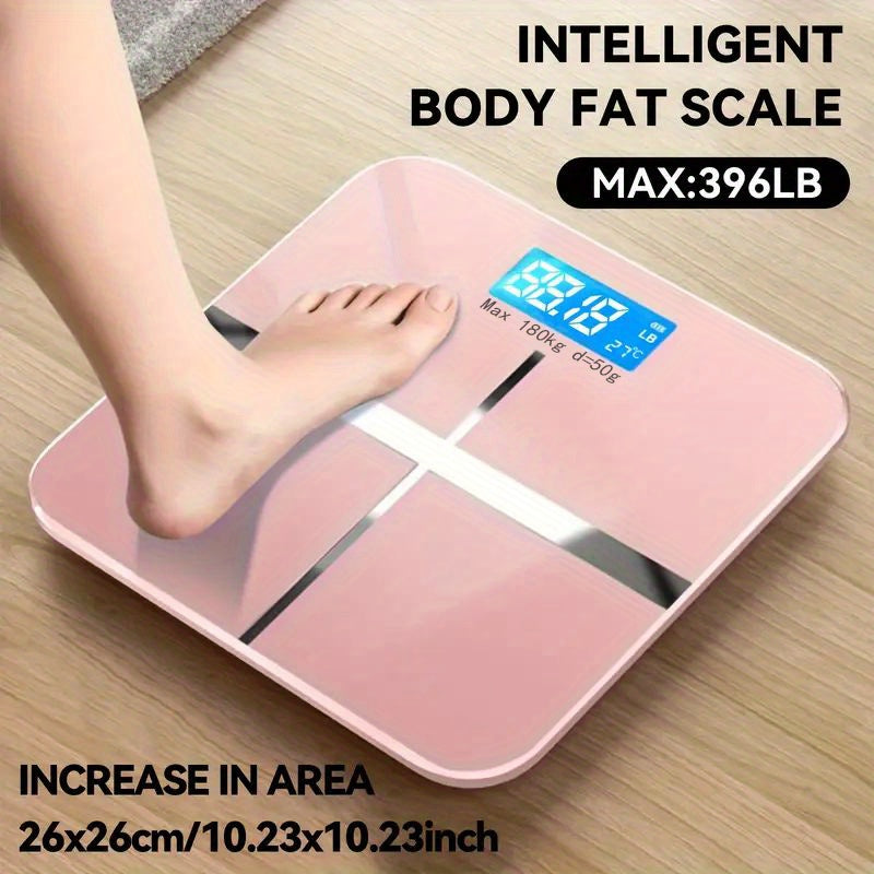 Body Fat Scale Large Platform High-Precision Electronic Weighing Backlit LED Display 176.9KG Capacity