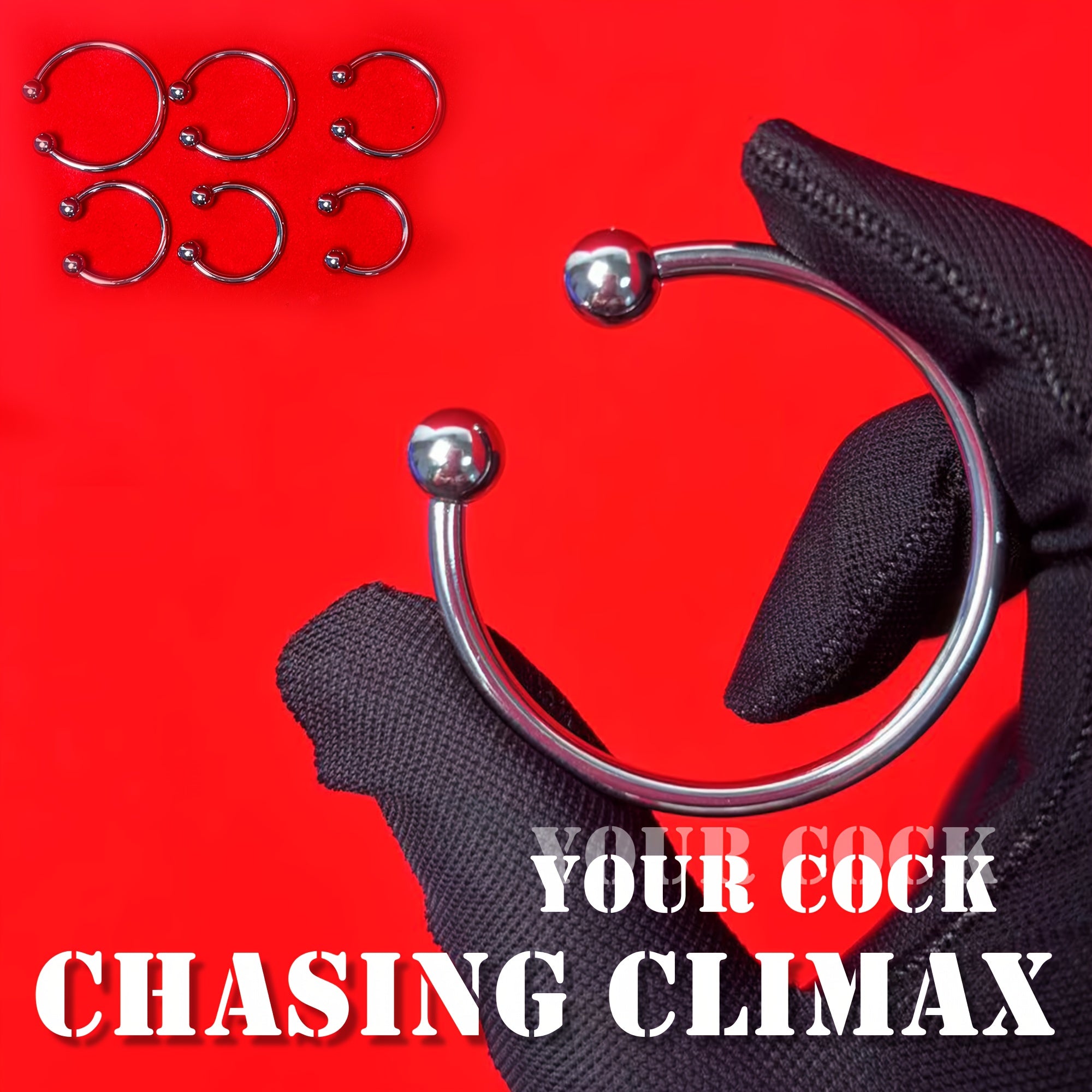 Men Stainless Steel Cock Ring Solid Color Hand Washable Durable Metal Penis Toy