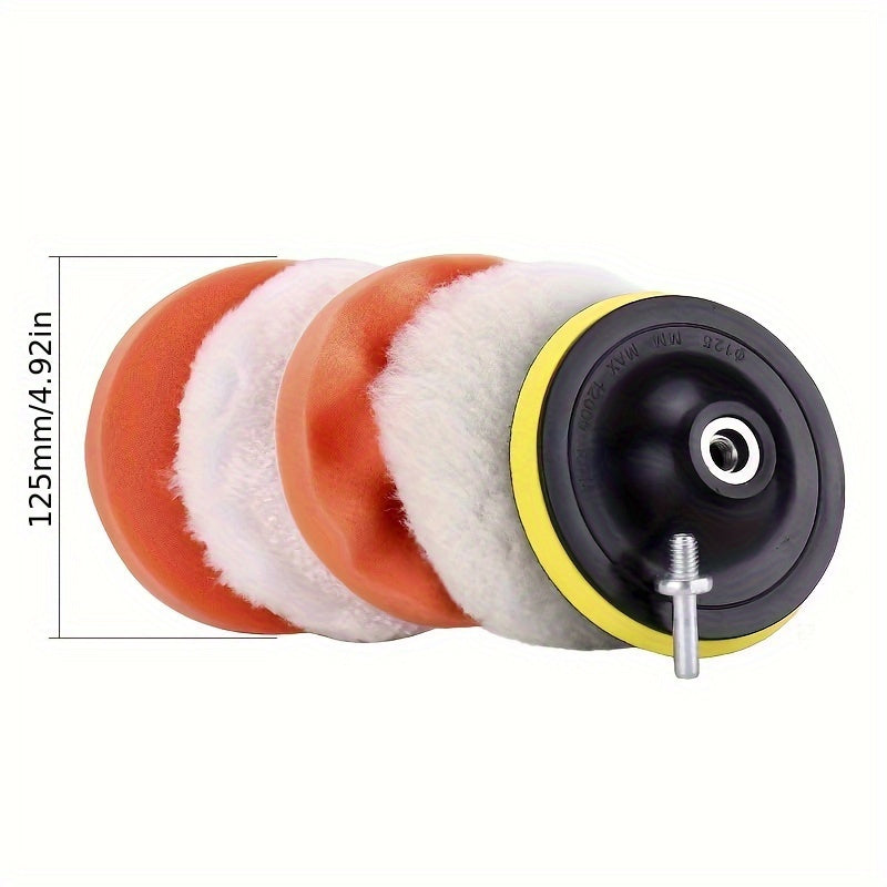 6pcs Stainless Steel Corn Cob Pads 3/5 Inch for Car Polishing Waxing and Detailing