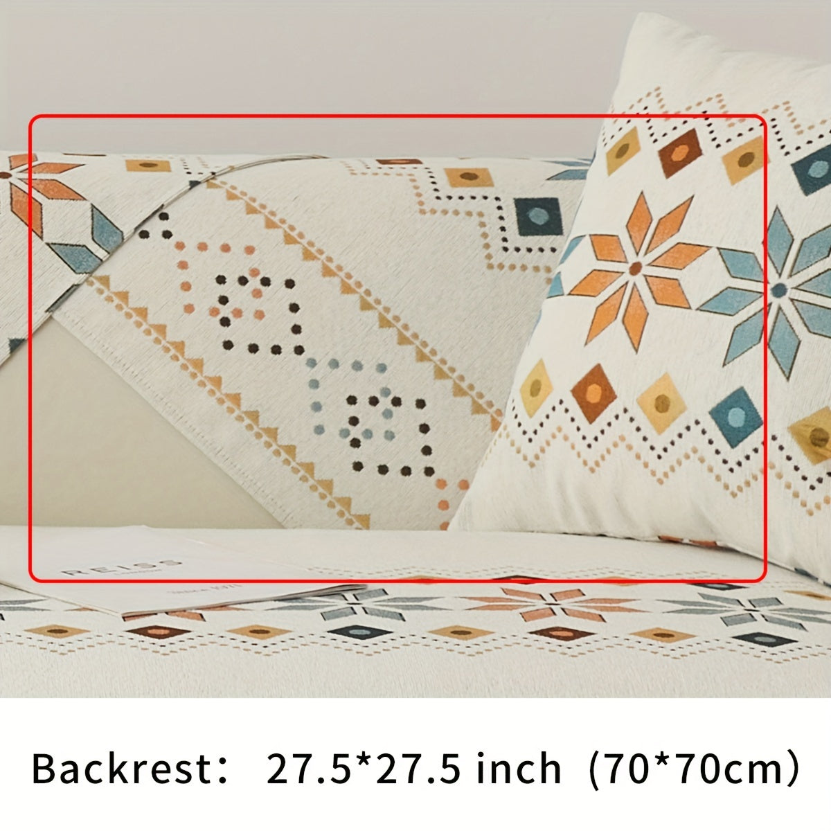 Chenille Sofa Slipcover Protects Furniture for Home and Office Decor