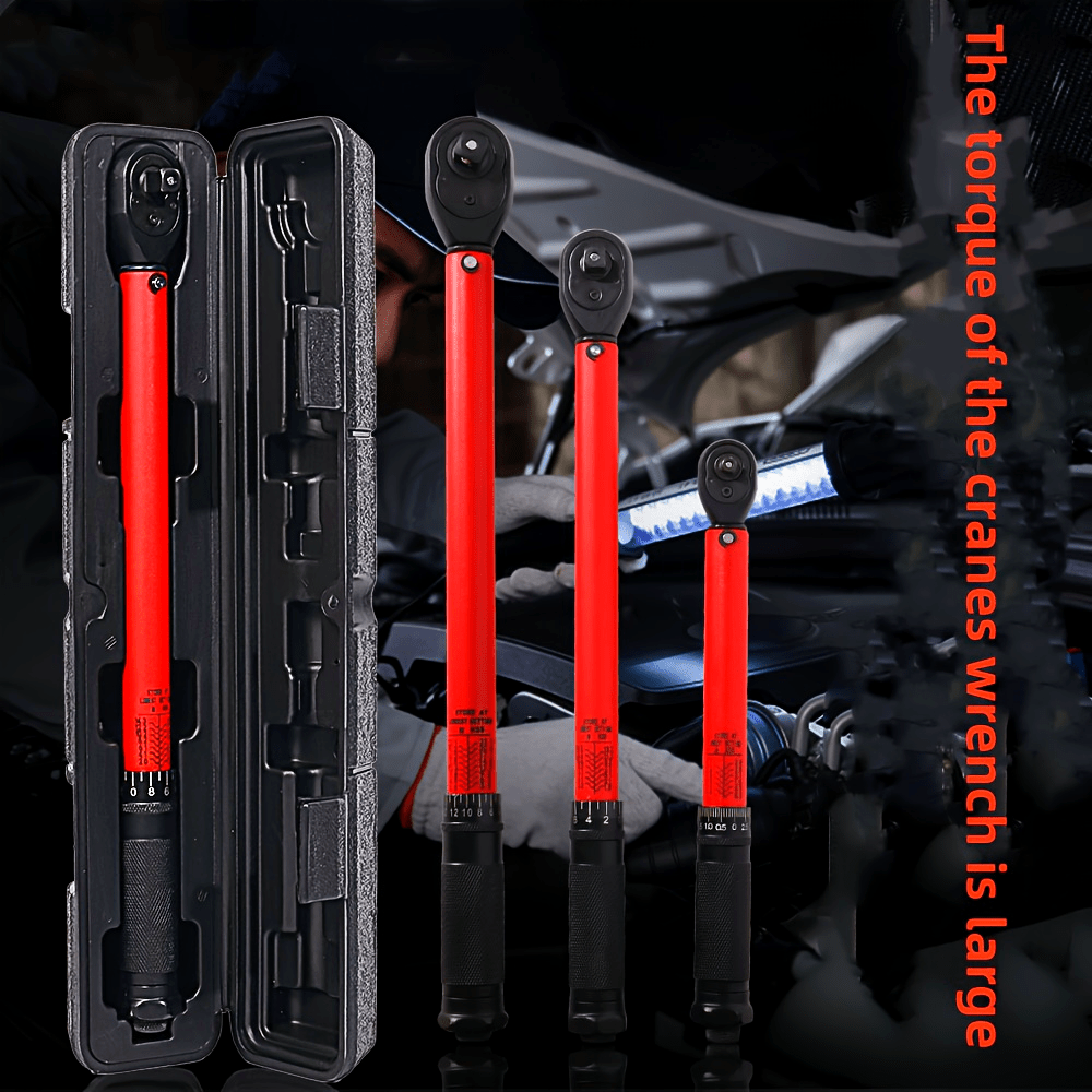 Adjustable Torque Wrench 72-Tooth Round Tube Auto Repair Ratchet Tool