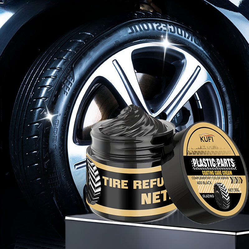 Tire Restorer Plastic Parts Wax Blackening Scratch Cover for Car Bike Motorcycle