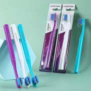 Adult Soft Bristle Toothbrushes for Braces Pack of 2 Nylon Brush Heads