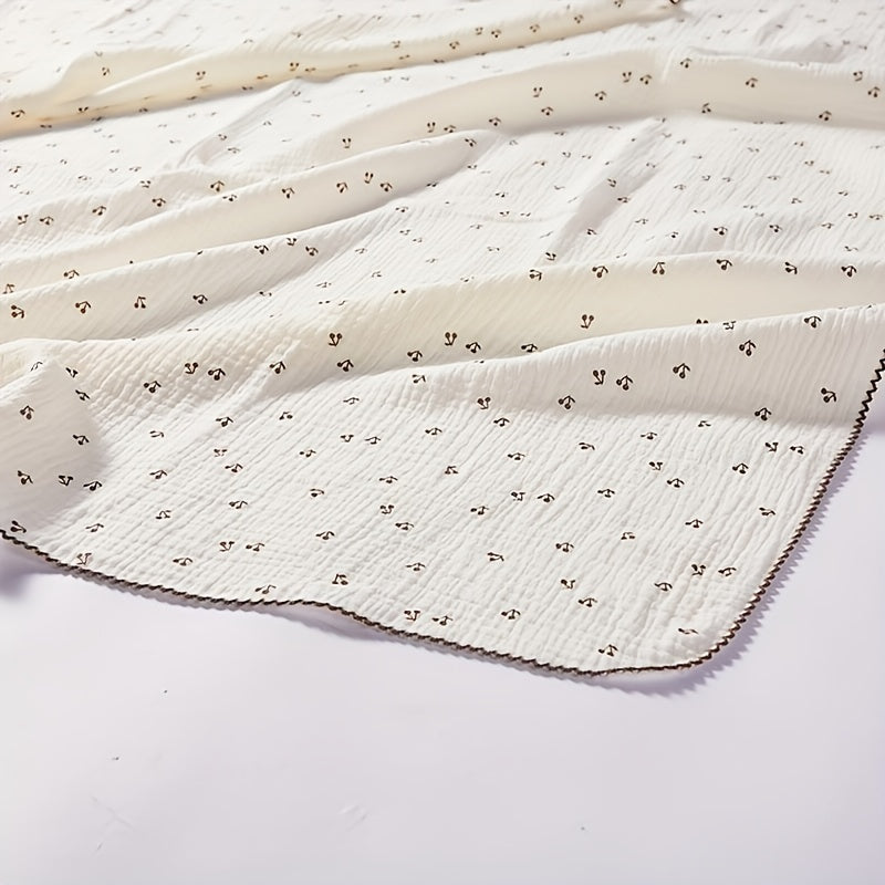 Baby Bath Towel Soft and Delicate with Lace Trim and Cartoon Print