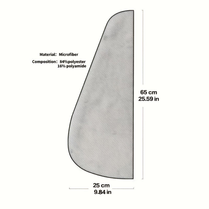 Blue and White Striped Hair Towel Wrap with Button Closure Ultra-Soft Absorbent Quick Dry