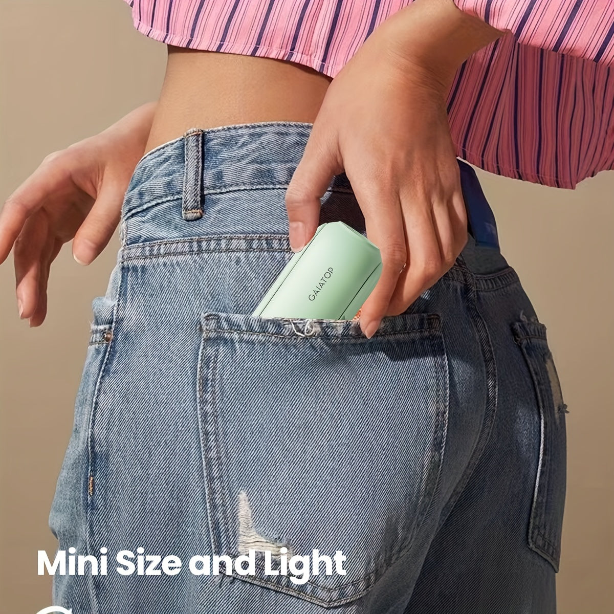 Portable USB Rechargeable Handheld Fan for Women Travel Outdoor Use