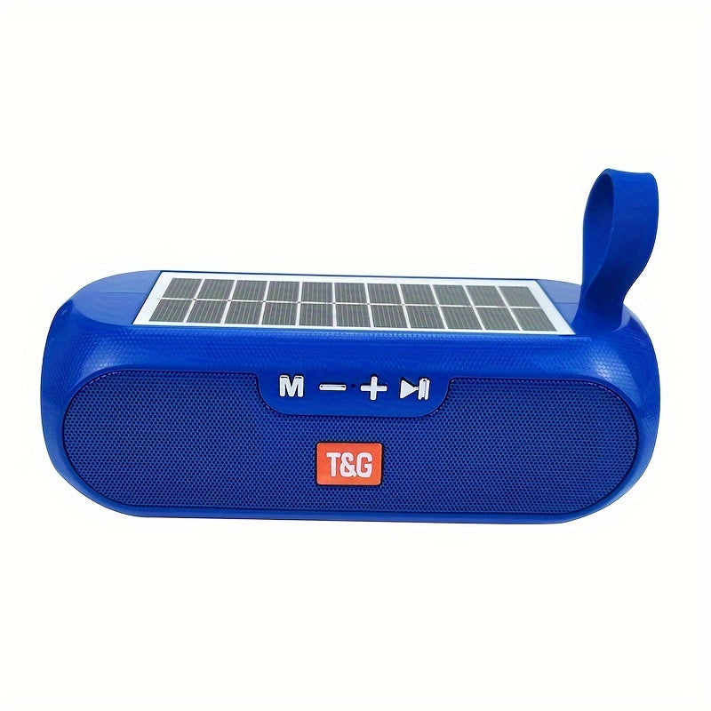 Wireless Solar Speaker with 10W Power, IPX-4 Water Resistance, Bluetooth FM Radio