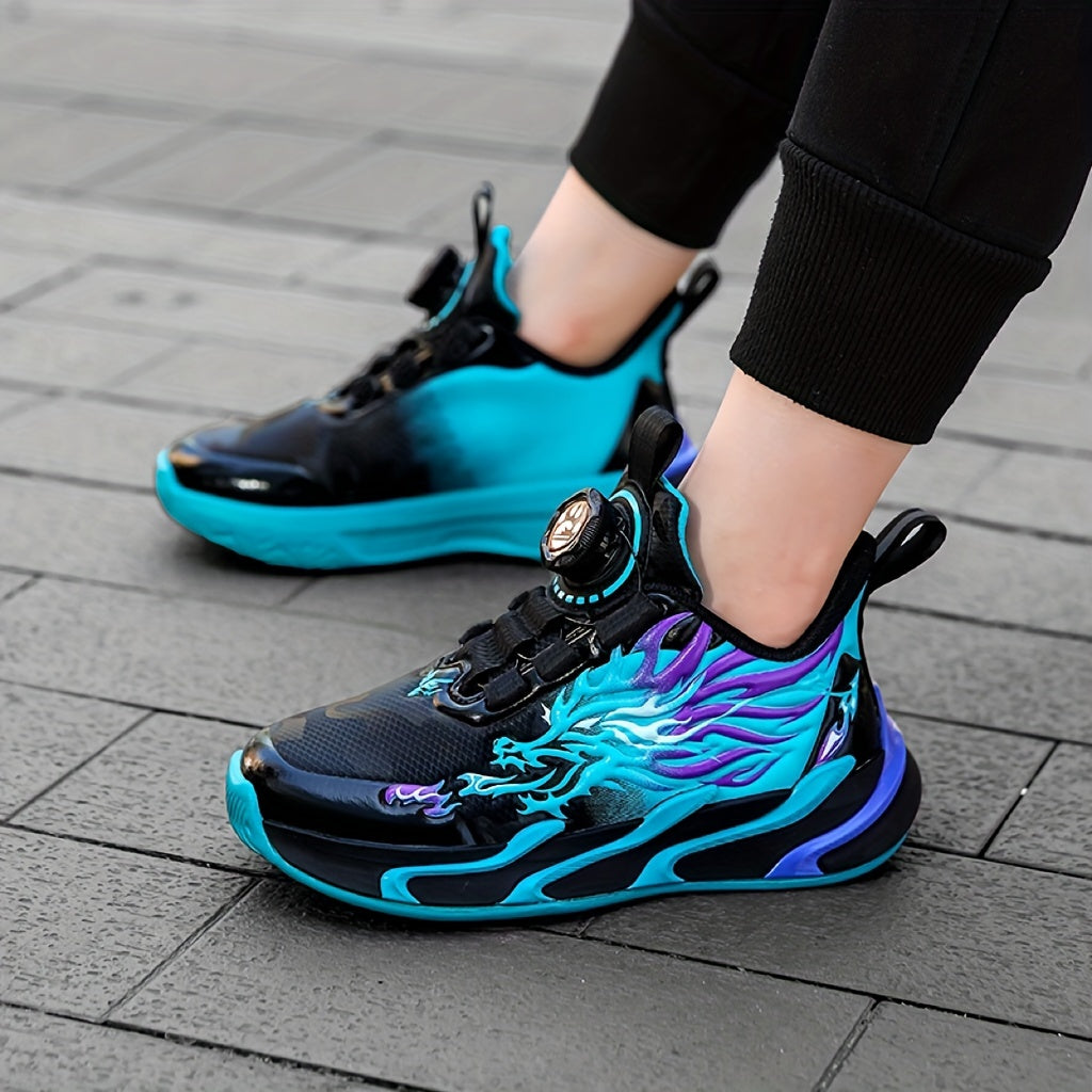 Boys Sneakers Low Top Breathable Non-Slip EVA Fabric Closure