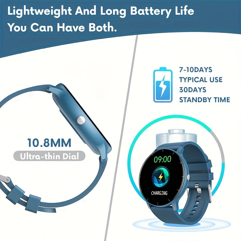Men and Women Smartwatch with 3.25cm Touch Screen Digital Display Fitness Tracker