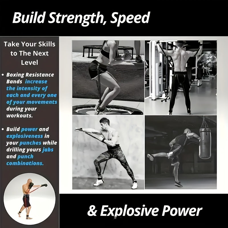 12 dona og'ir yuk bardoshli qarshilik lentlari to'plami butun tanani mashq qilish uchun qora lateks tayyorlash uchun kuch, tezlik va chaqqonlik