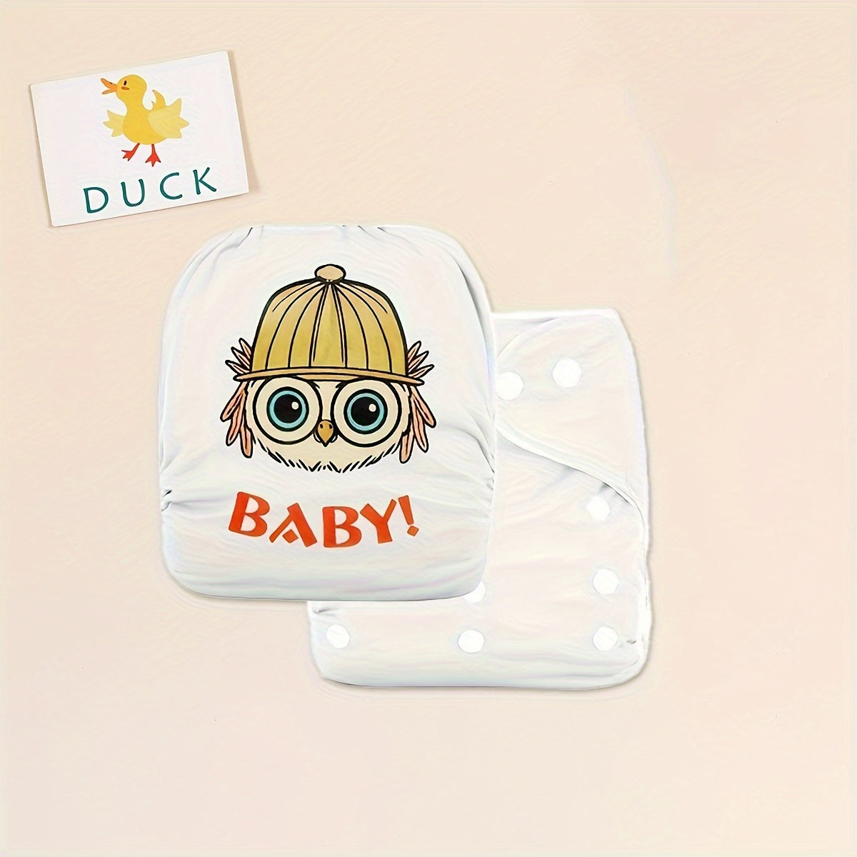 Waterproof Toddler Training Pants with Cartoon Animal Print Breathable Leak-Proof Polyester