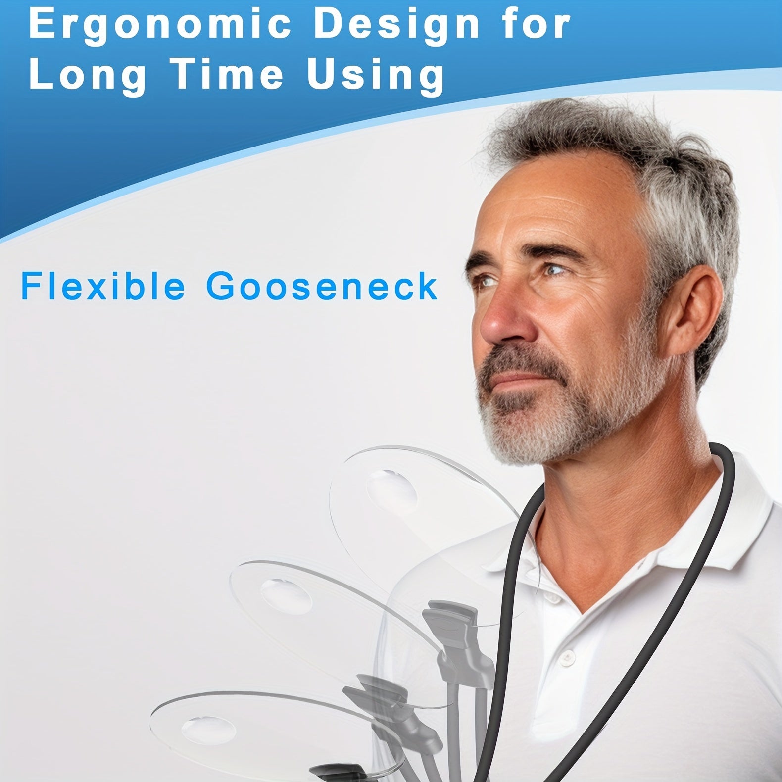 Lupa de lectura grande para personas mayores con aumento de 5X y 10X