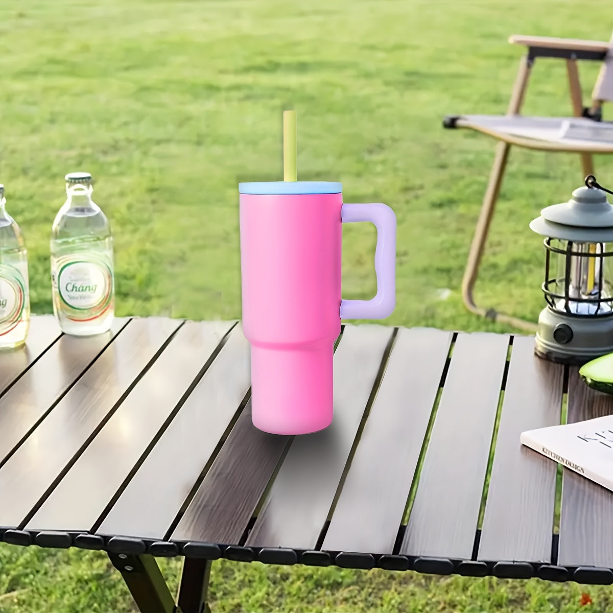 24oz Insulated Stainless Steel Water Bottle with Handle Leakproof BPA-Free