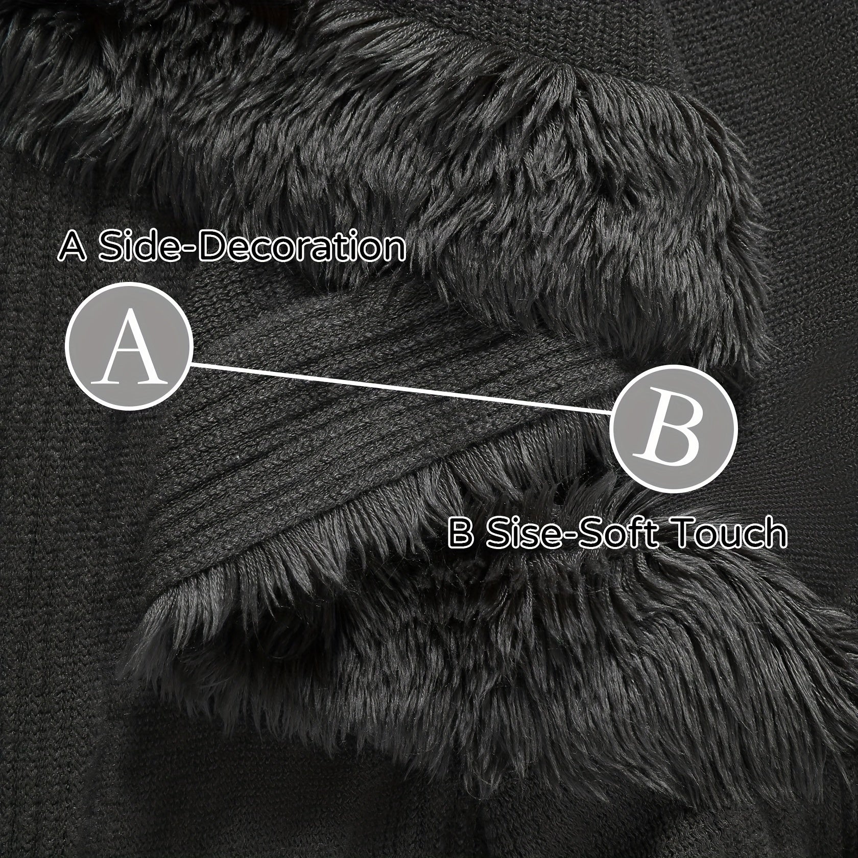 Acrylic Chunky Knit Throw Blanket with Tassels for Couch and Home Decor