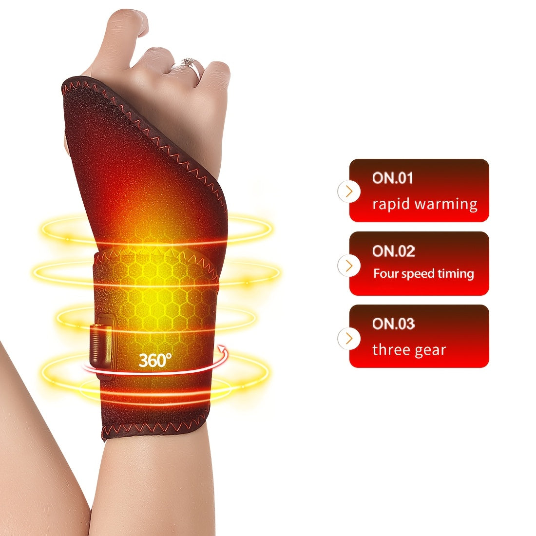 Universal USB Wrist Support Pad with Temperature Control for Home Office