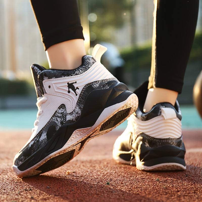 Boys' All-Season Breathable Low Top Lace-Up Sneakers Non-Slip Casual Sports