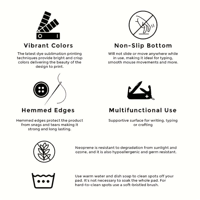 O'yin va ofis ishlari uchun sirpanmaydigan kauchuk asosli premium kattaroq sichqoncha pad.