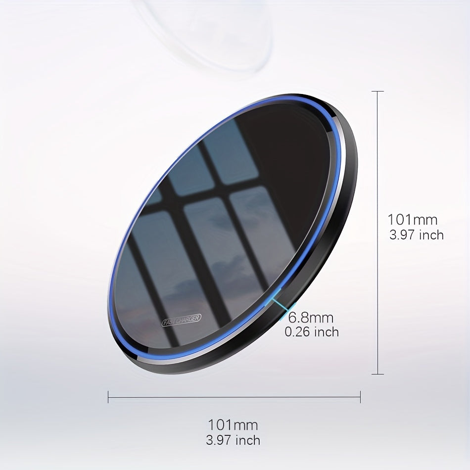 Wireless Charger for iPhone and Samsung Fast Charging 15W USB-C