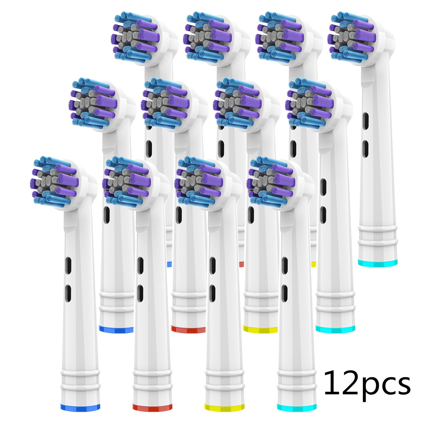 4 Pack Soft Dupont Bristle Toothbrush Replacement Heads for Electric Toothbrushes