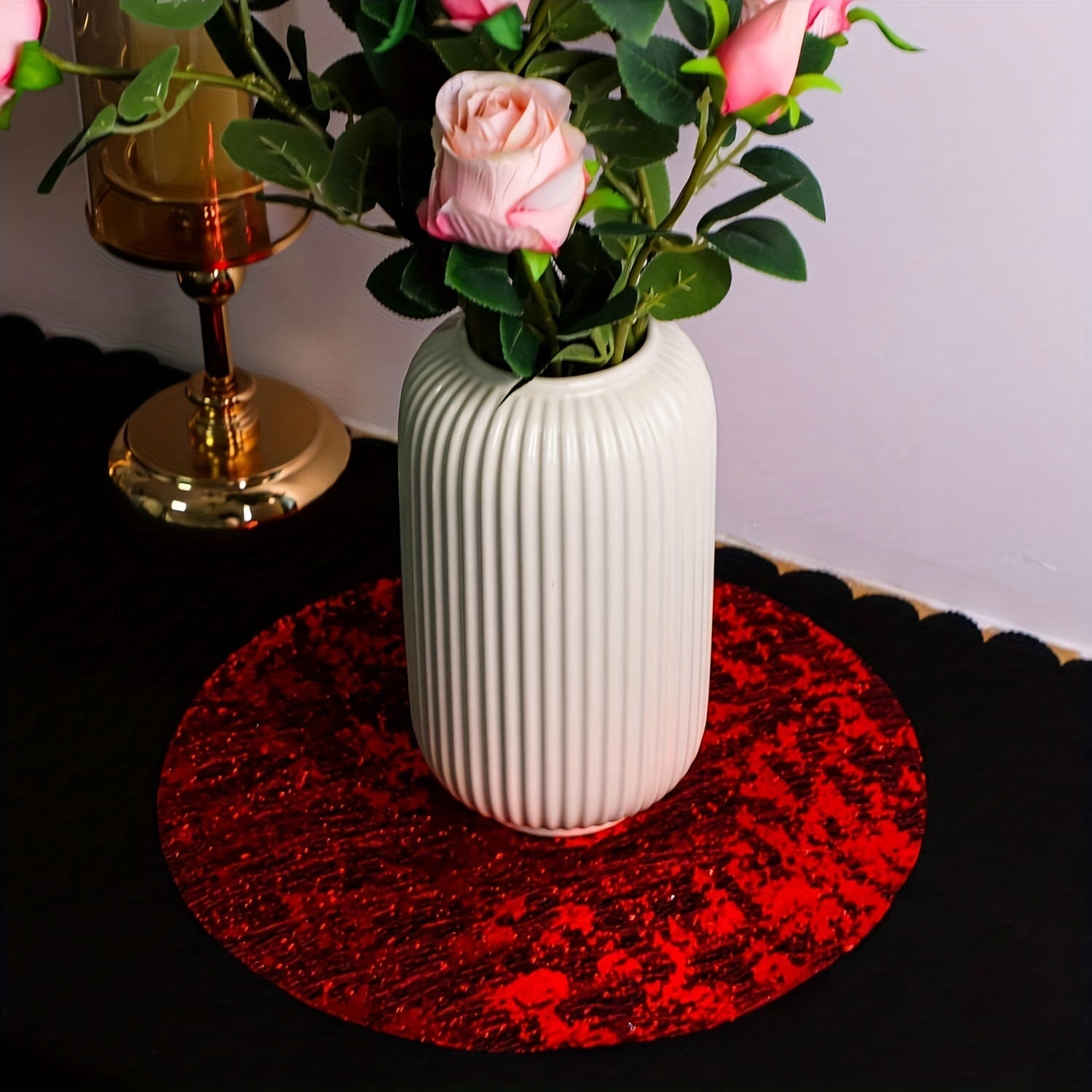 Juego de 50 posavasos redondos desechables dorados para bodas, cumpleaños y decoración del hogar