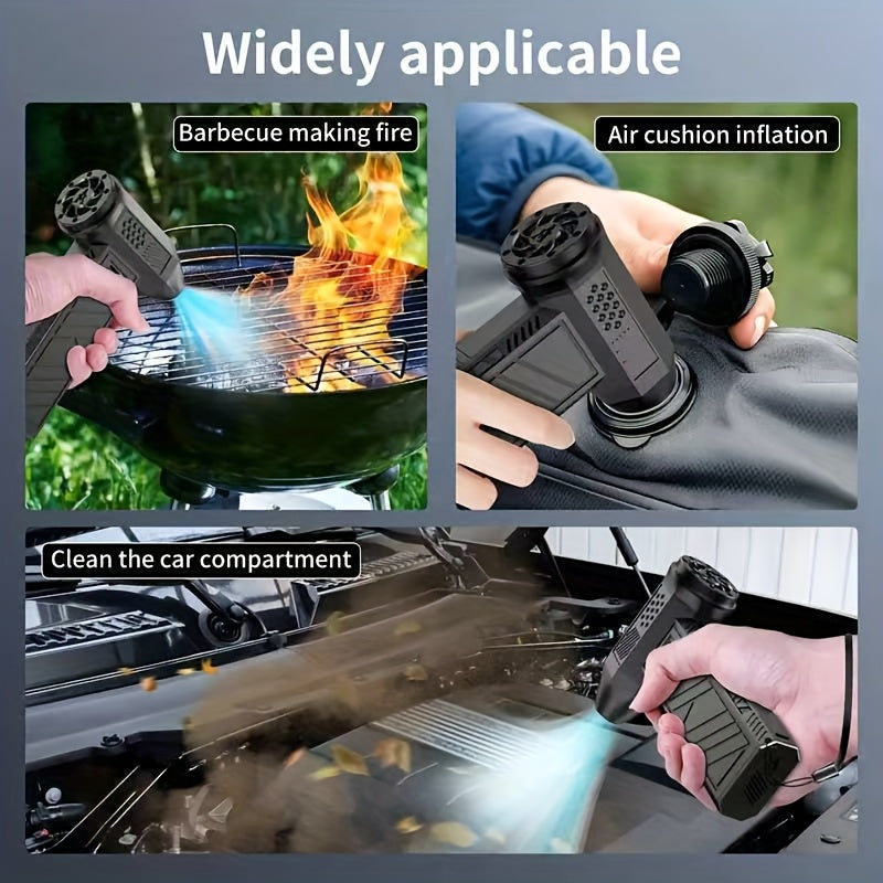 Rechargeable Electric Blower with Multiple Speeds for Cleaning Snow Car Pet Fur Drying